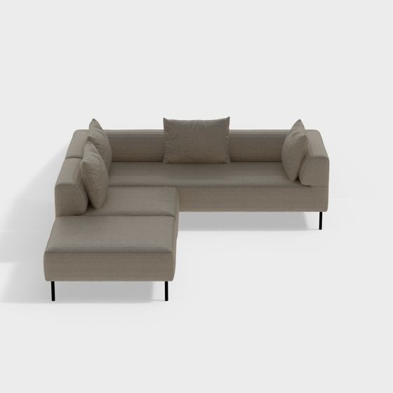 Urban Comfort Sofa 3D model