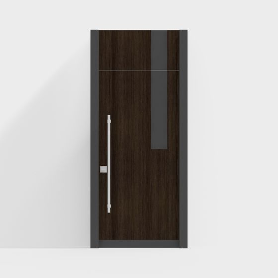 Contemporary Low-Poly 3D Model Door Design