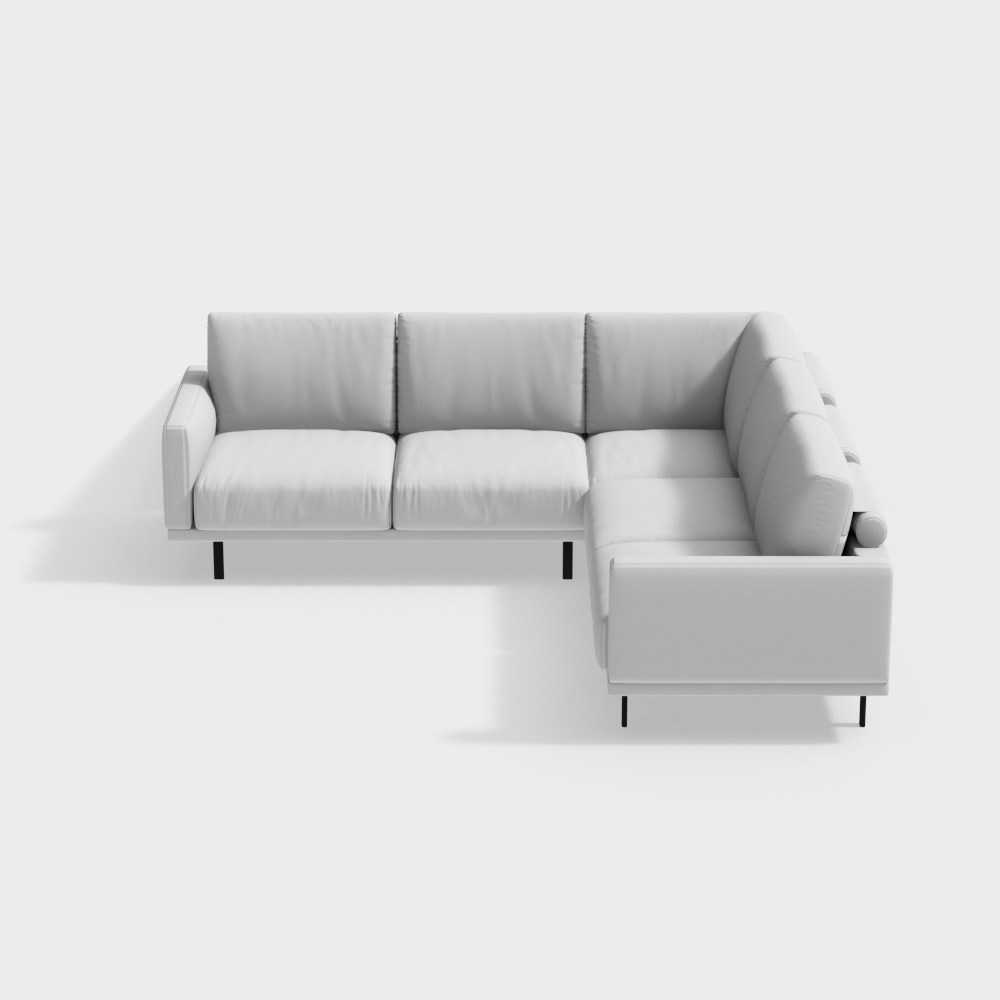 Sillón esquinero Galene de 4 plazas beige 267 x 267 cm