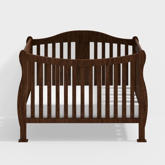Vintage Baby Crib 3D model