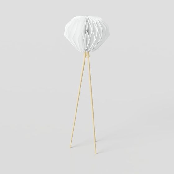 Origami Floor Lamp 3D model for Modern Interiors