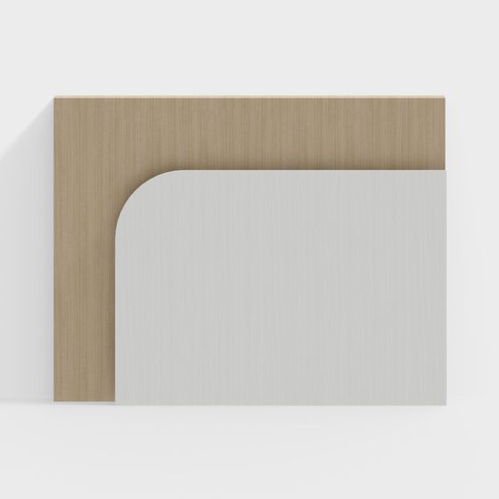 Curved Wooden Frame 3D model for Creative Projects