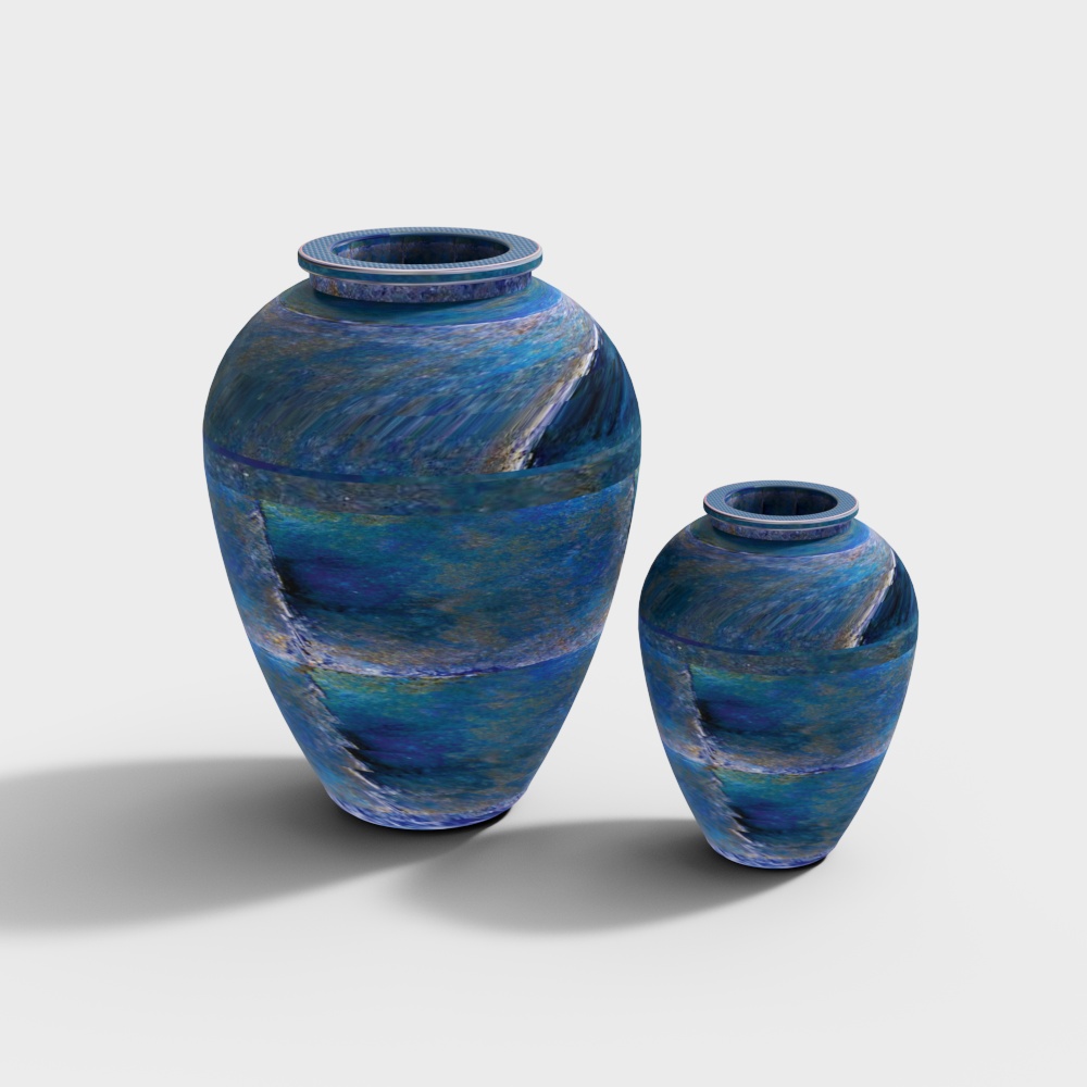 Blue Vietnamese Vases