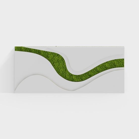 Natural Wave Screen 3D model