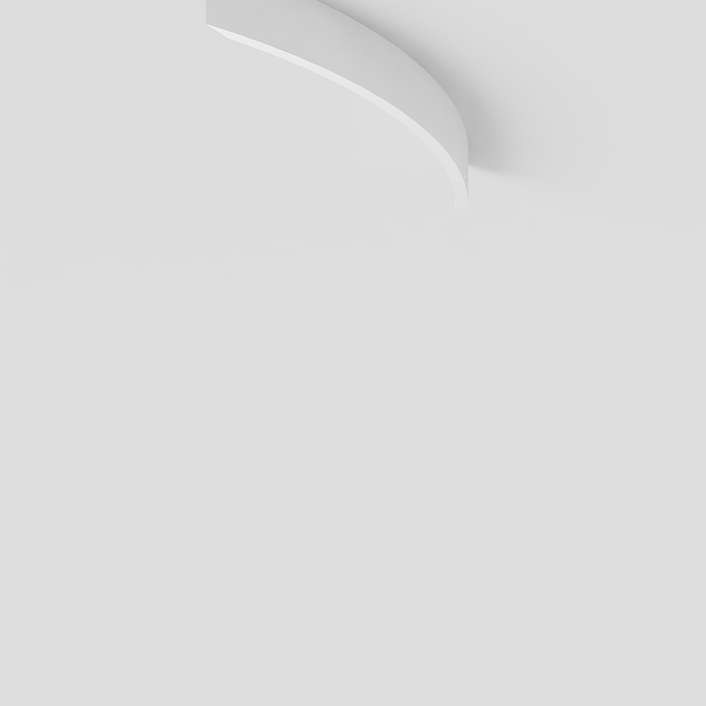 Curved Light Fixture 3D model
