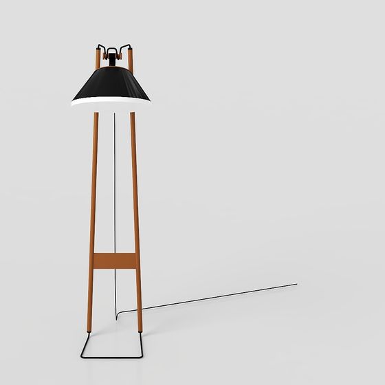Mid-Century Floor Lamp 3D model