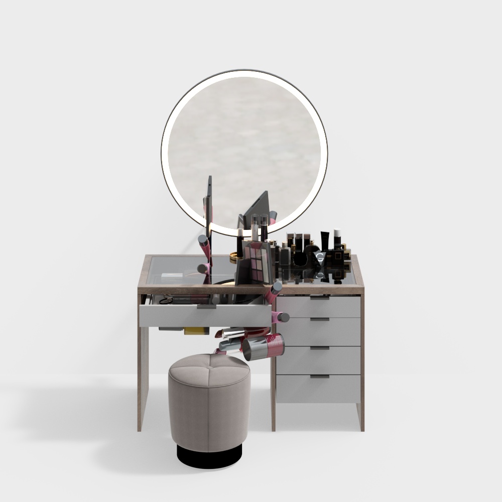 5225. Free 3D Dressing Table Model Download