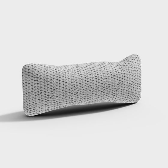 Unique Low-Polygon Curved Cushion 3D model