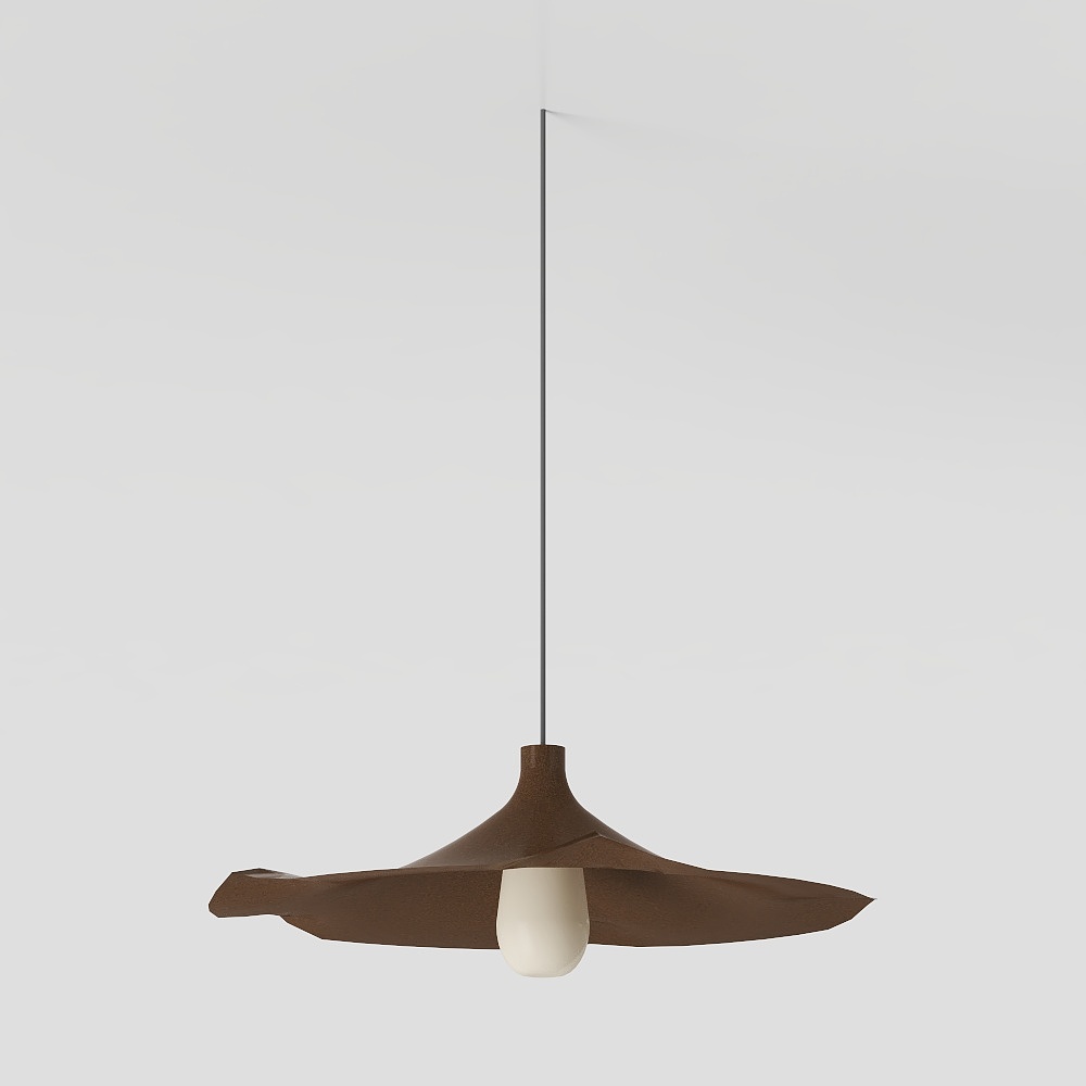 Lustre Marron + Fleur