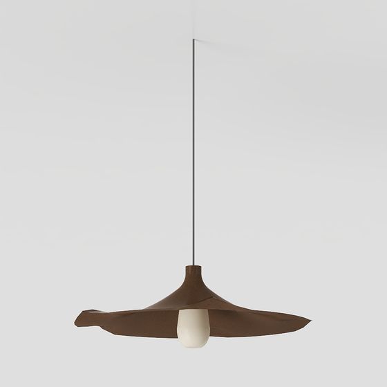 Lustre Marron + Fleur