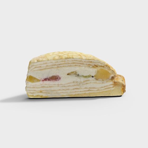 Delicious Low-Poly Cake 3D Model