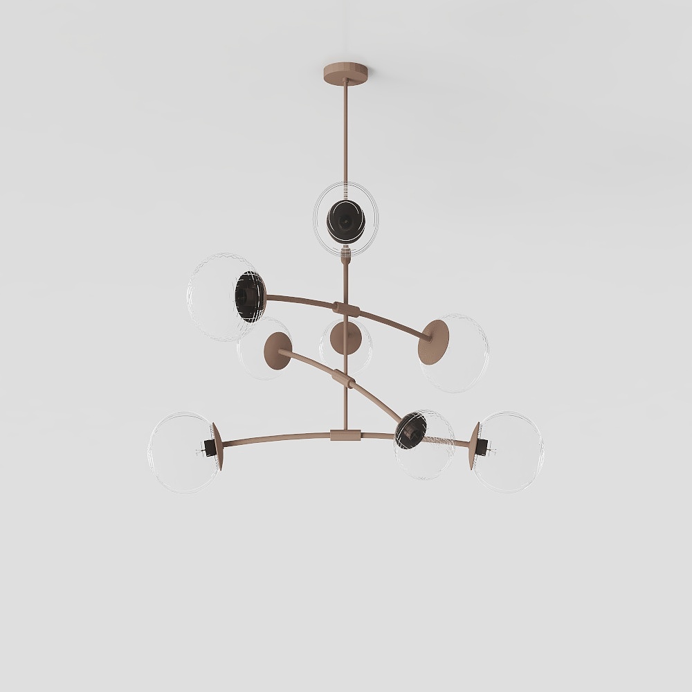 Modern Low-Poly Pendant Light 3D model