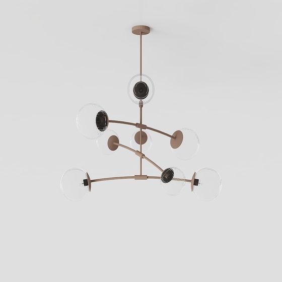 Modern Low-Poly Pendant Light 3D model