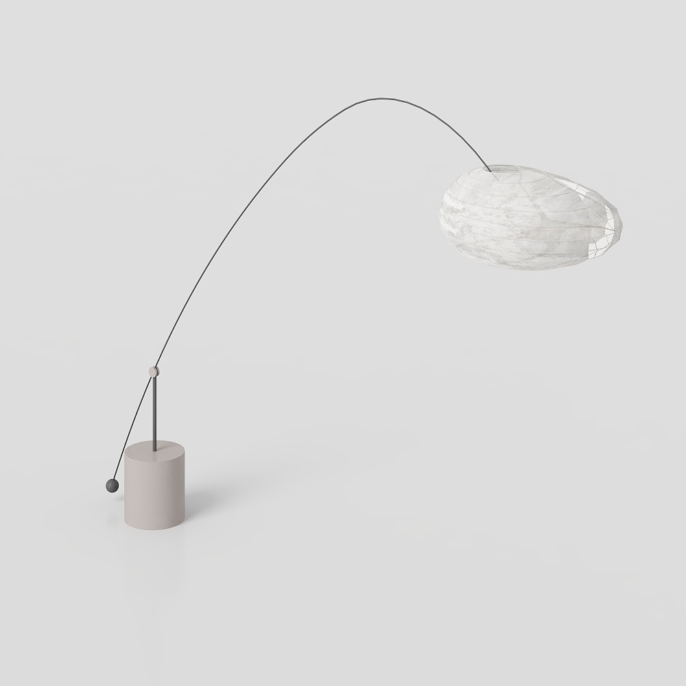 Unique Low-Polygon Floor Lamp 3D model
