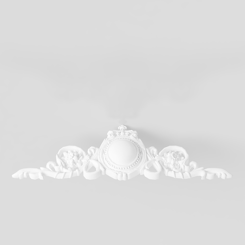Elegant Classical Lace Decoration 3D model
