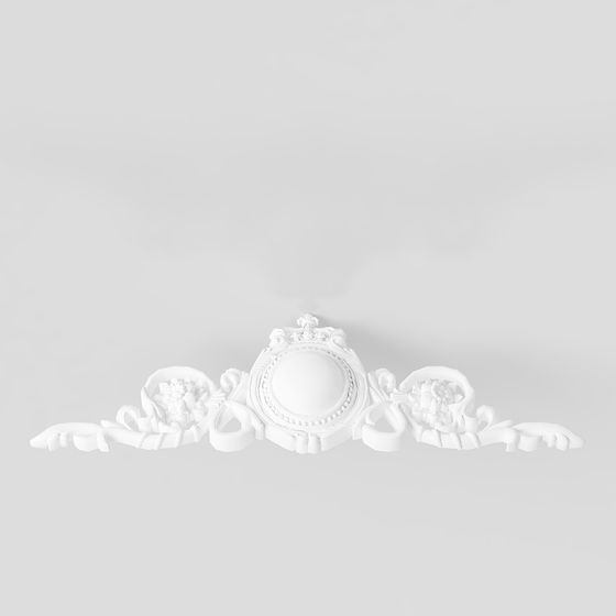 Elegant Classical Lace Decoration 3D model