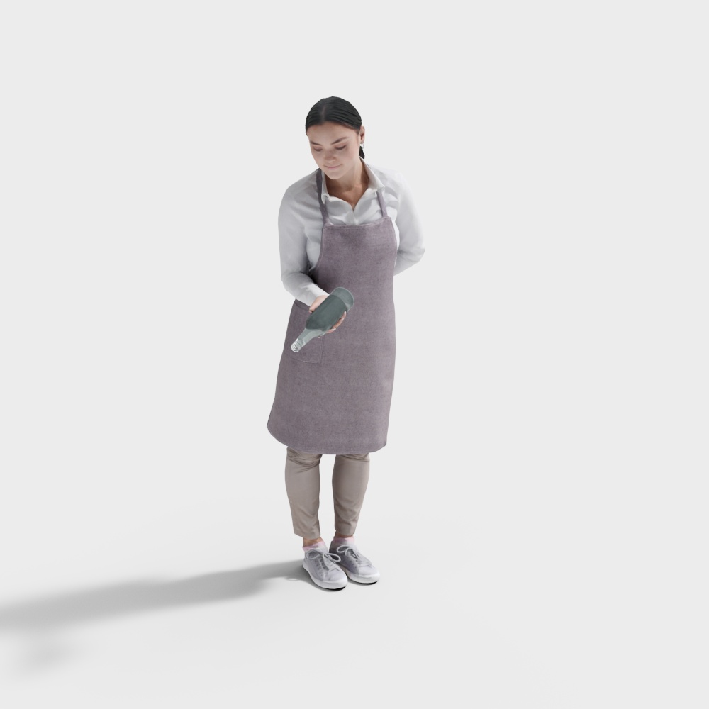 Charley Waitress Serving Water