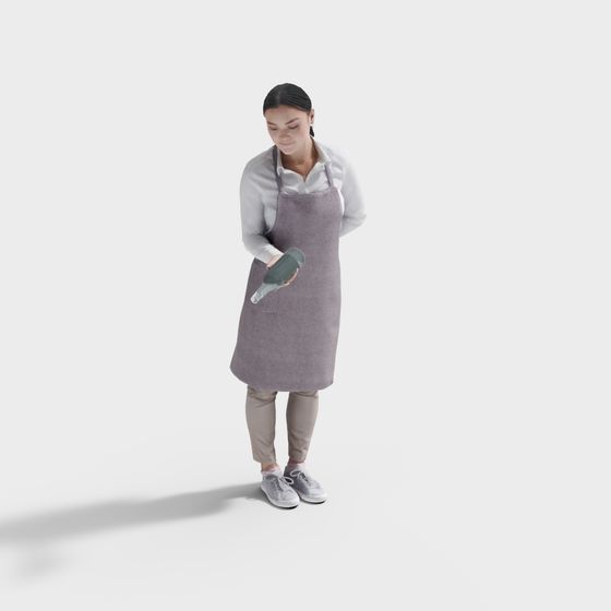 Contemporary 3D Character Model for Creative Projects