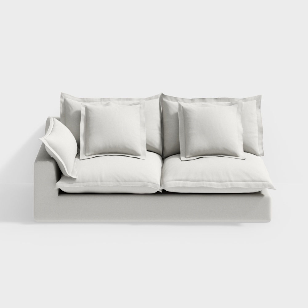 Minimalist Sofa 3D model for Contemporary Spaces