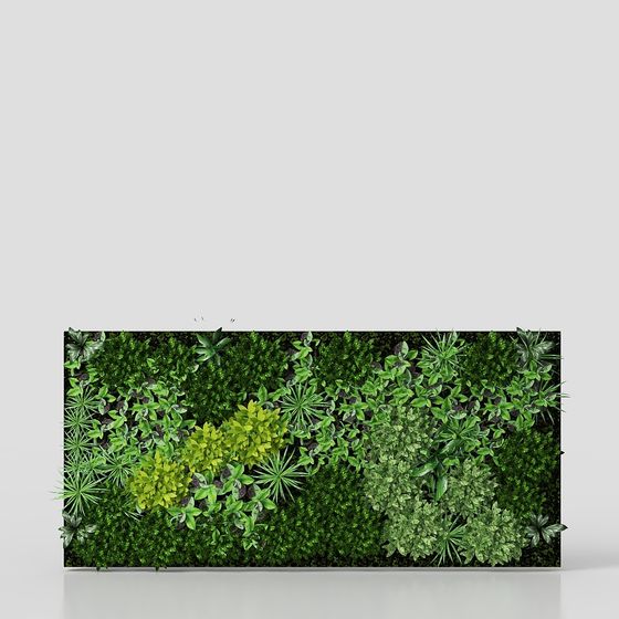 Realistic Eco Wall 3D model for Designers