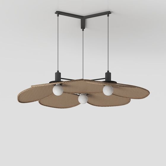 Chic Low-Poly Chandelier 3D model for Contemporary Interiors