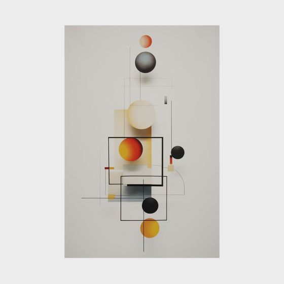 Abstract Geometric Composition 3D model