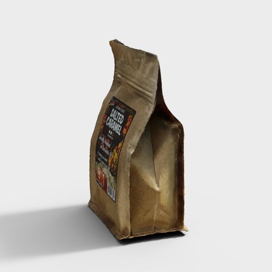 Salted Caramel Coffee Bag 3D model