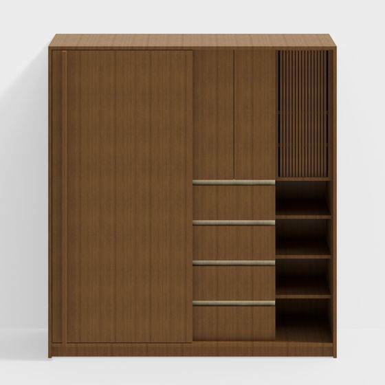 City Cabinet 3D model - Modern Low-Poly Design