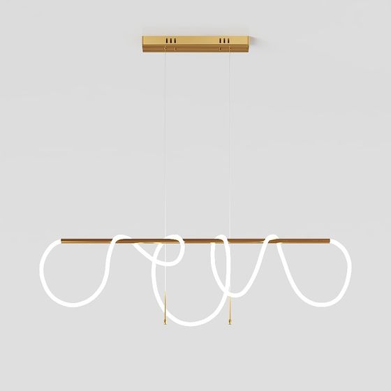 Twisted Light Pendant Lamp 3D model