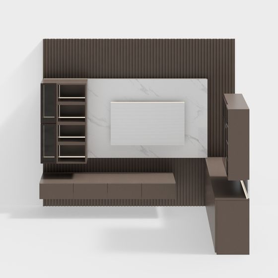 Urban Living Room TV Cabinet 3D model