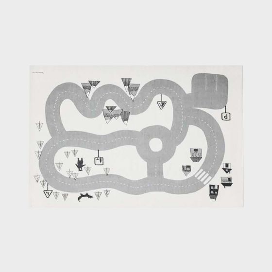 Winding Track Low-Poly 3D Model