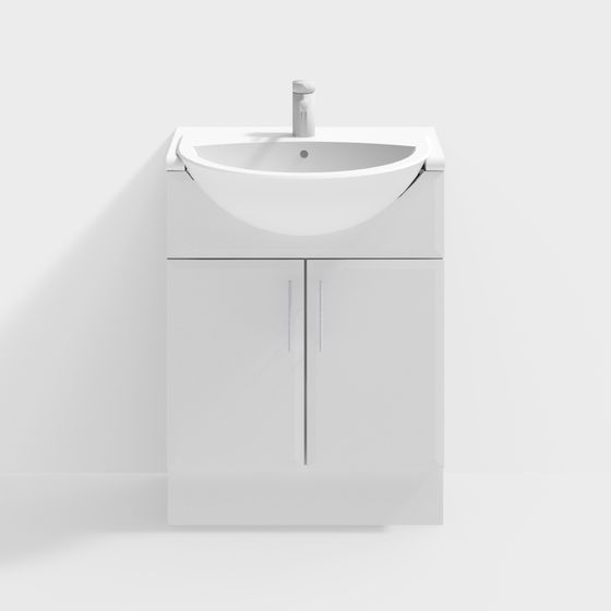Modern Minimalist Bathroom Cabinet 3D model