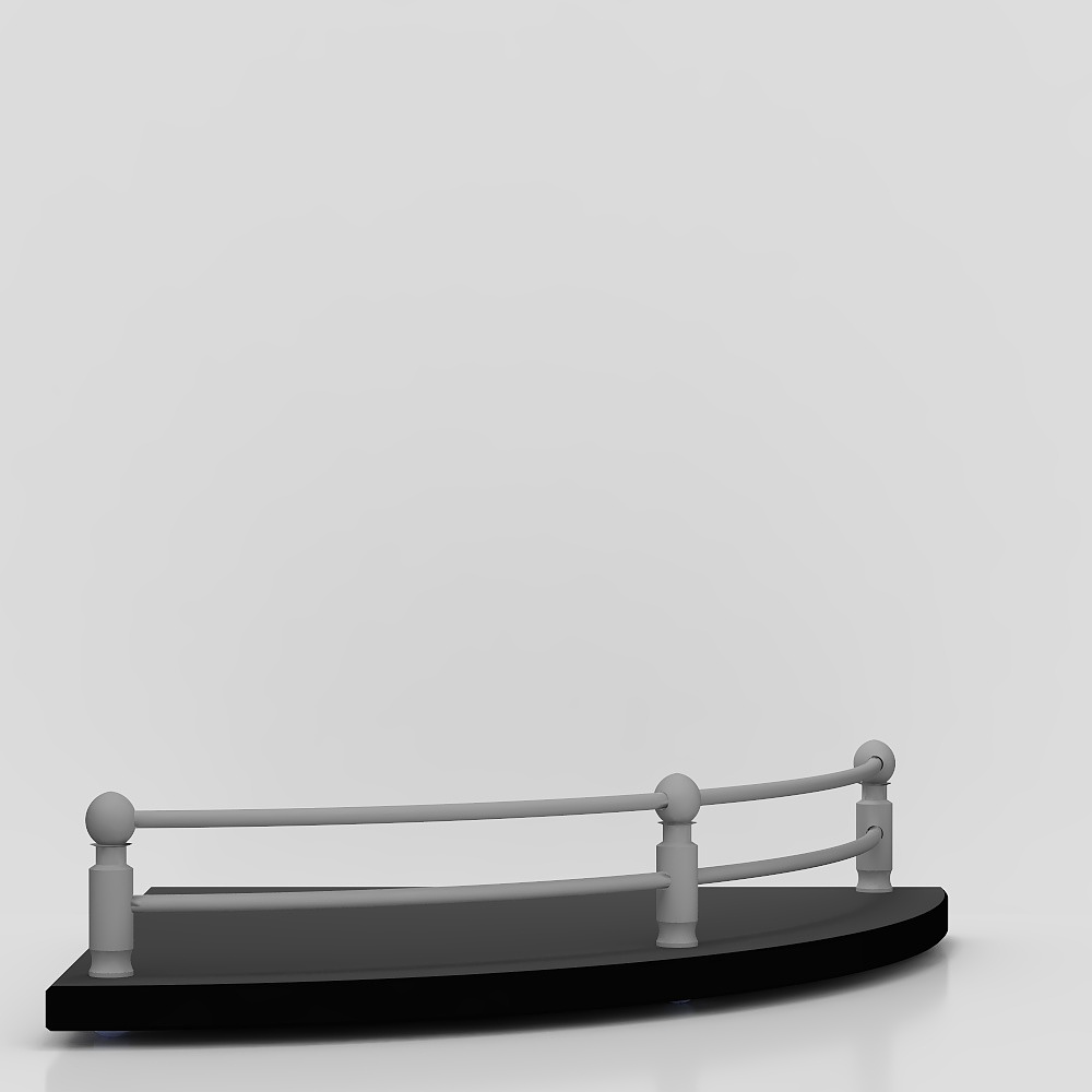 Glass Shelf - Corner (Round)