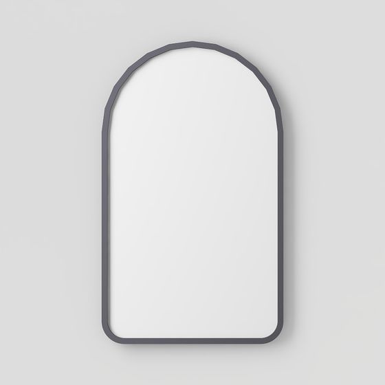 Elegant Low-Poly Mirror 3D Model for Modern Design