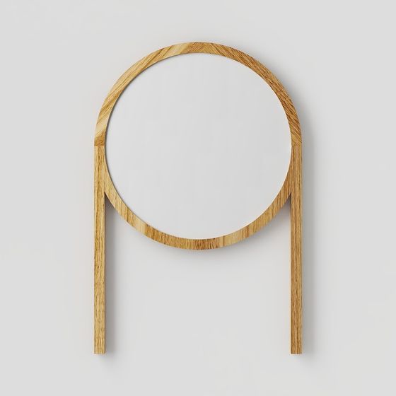 Stylish Round Mirror Frame 3D model