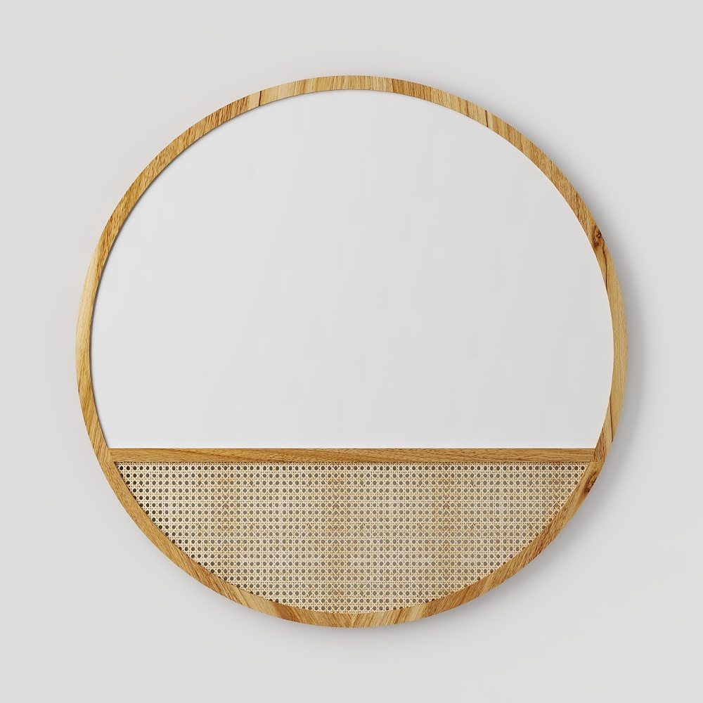 Rattan Mirror