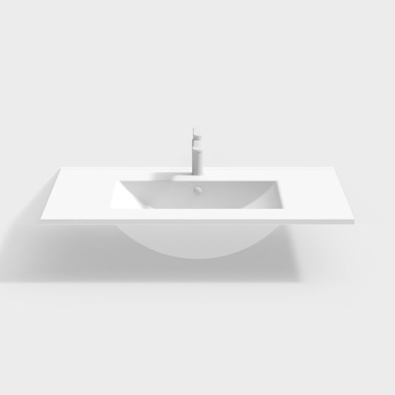 Minimalist Floating Sink 3D model