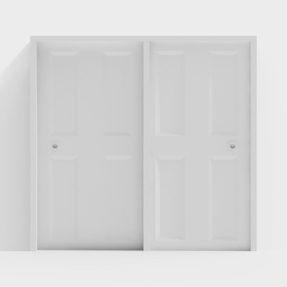 6+X+6 Double Closet Door