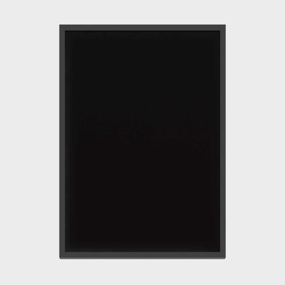 Urban Blackboard 3D model - Minimalist Design