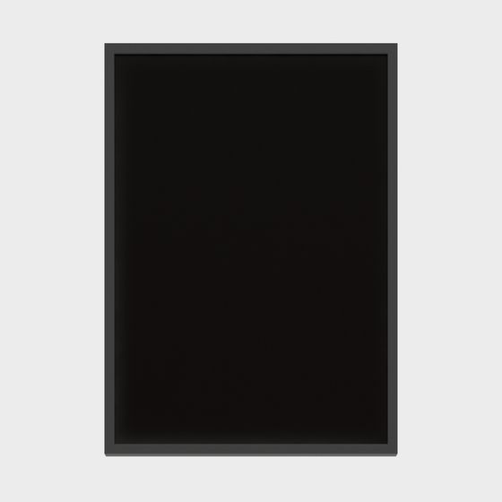 Stylish Urban Blackboard 3D model for Creative Spaces