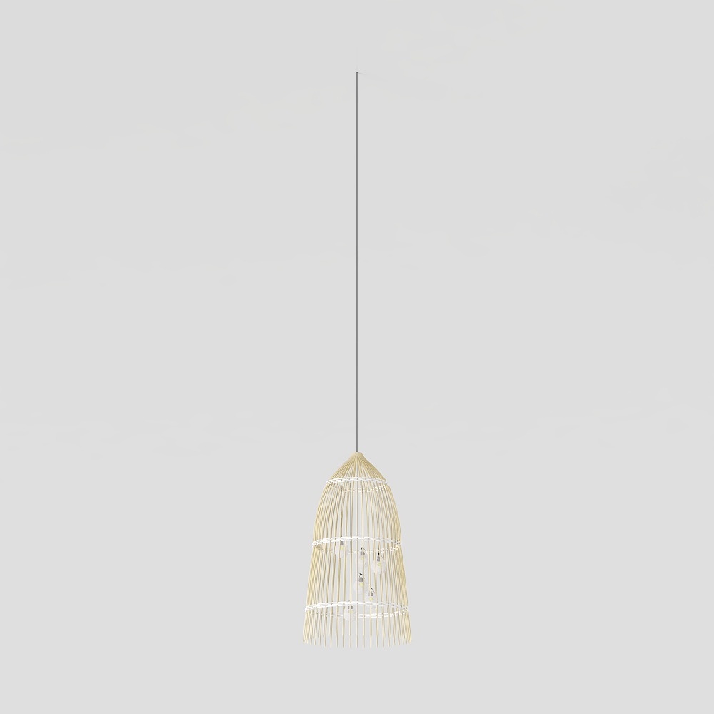 Suspension en rotin 4