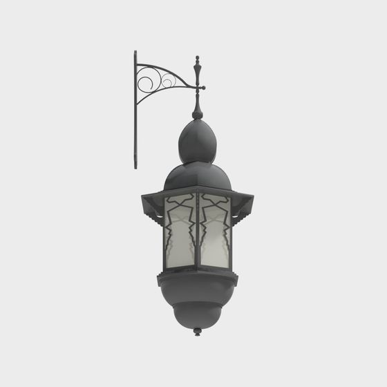 Vintage Street Lamp 3D model
