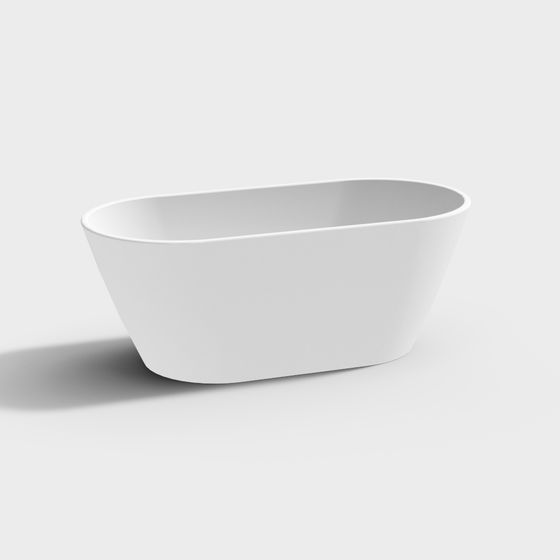 Minimalist Bathtub 3D model for Creative Projects