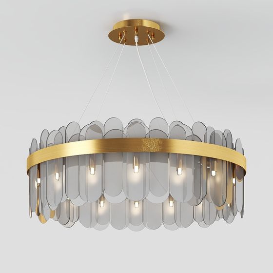 Elegant 3D Chandelier Design for Modern Interiors
