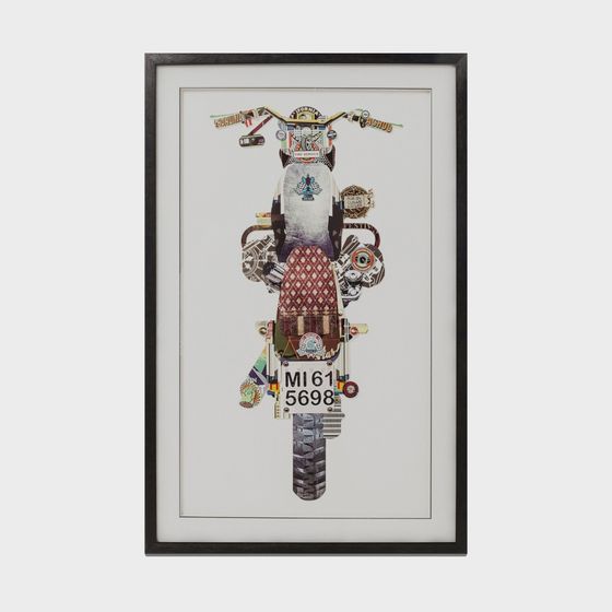 Stylish Vintage Motorcycle 3D Model