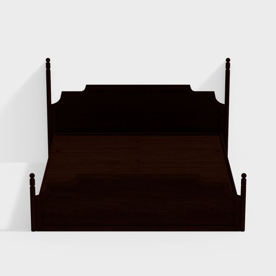 Vintage Bed 3D Model for Creative Projects
