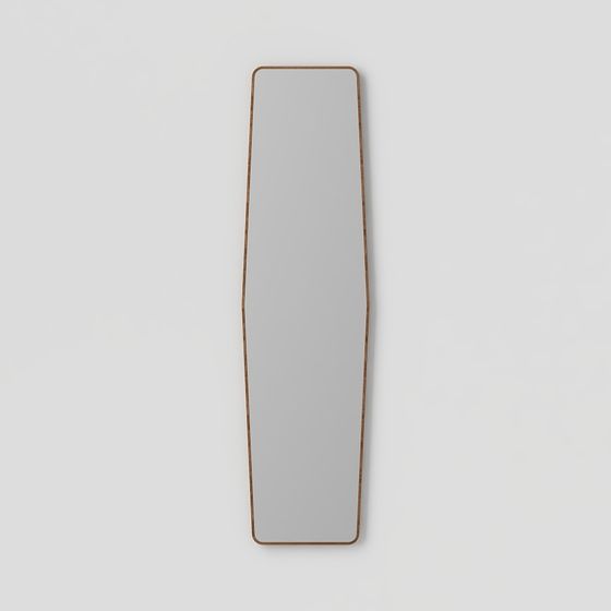 Stylish Rectangular Mirror 3D model for Creative Projects