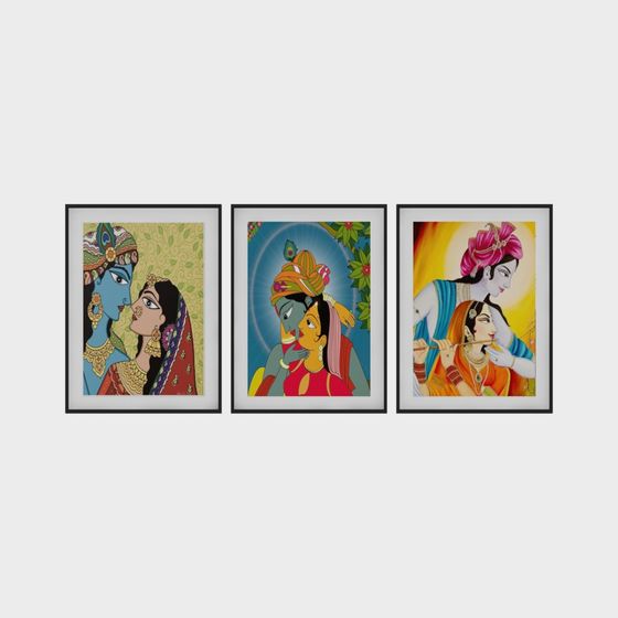Indian Mythology Triptych 3D model for Creative Projects