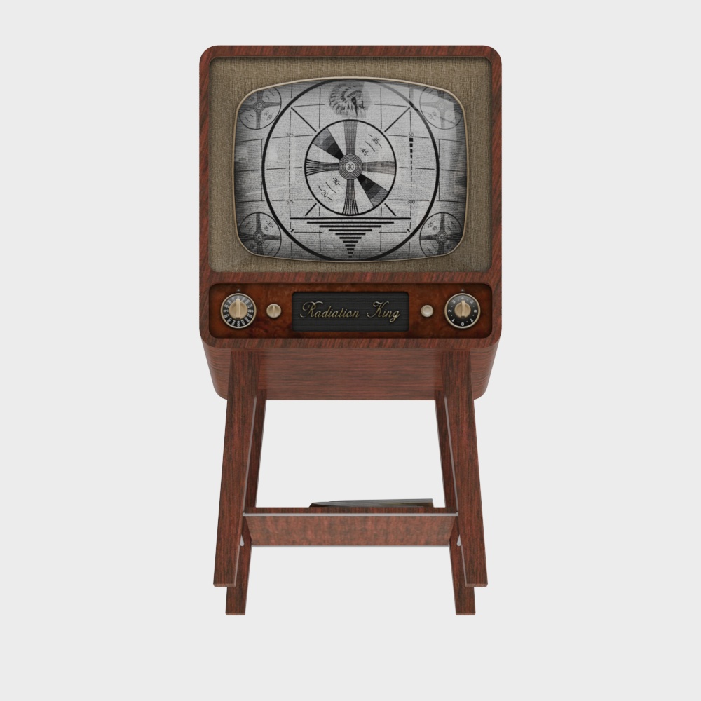Radiation King Vintage Television 3D model