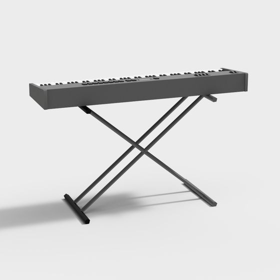 High-Detail Low-Poly Keyboard 3D Model
